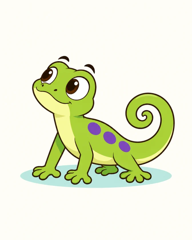 Busca a Greko, nuestra lagartija verde